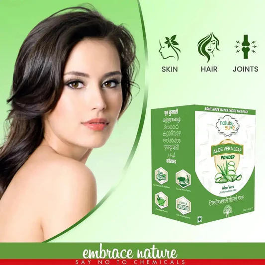 nature-sure-aloe-vera-leaf-powder-200g-with-rose-water-50ml-everteen-neud-com-1