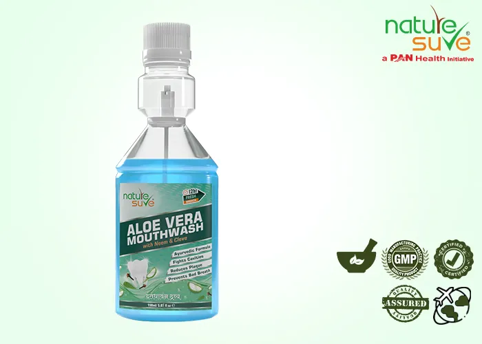 Nature-Sure-Aloe-Vera-Mouthwash-With-Neem-and-Clove, Natural Mouthwash for Gingivitis