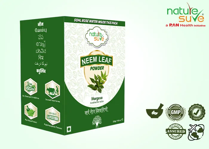 Nature-Sure-Margosa-Neem-Leaf-Powder, Azadirachta Indica Powder
